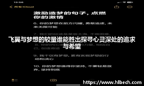 飞翼与梦想的较量谁能胜出探寻心灵深处的追求与希望